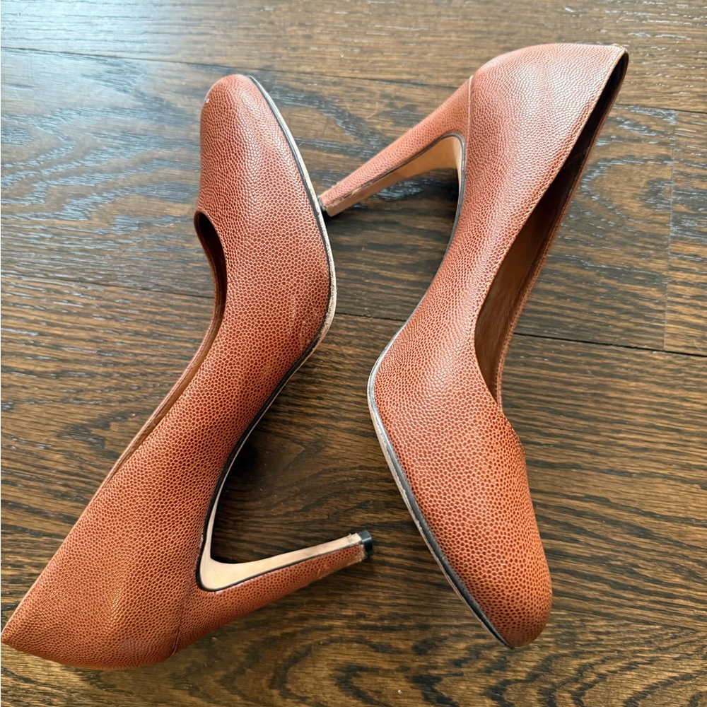 Cole Haan Nike Air Pumps Heels Brown Tan 9